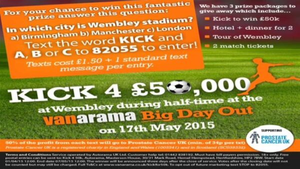 Kick 4 £50,000 At The Vanarama Big Day Out image