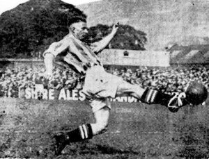 Sharp-shooter Albert Valentine on the attack