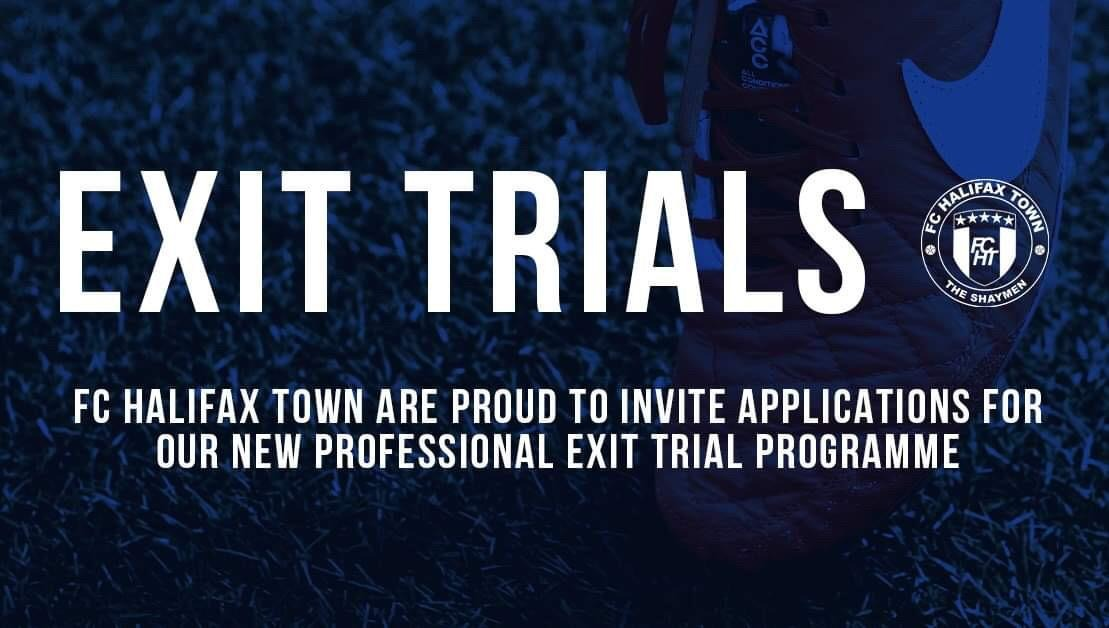FC Halifax Town Exit Trials image