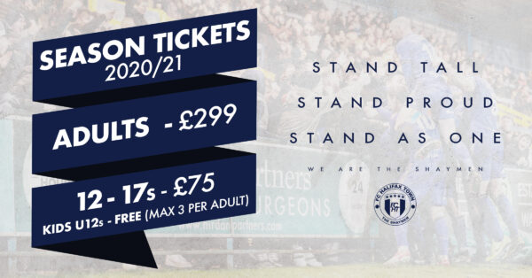 Season Ticket Offer 2020/21 image