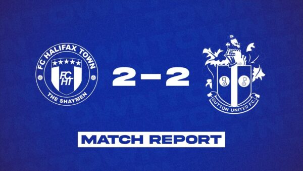 Sutton United: Match Report image