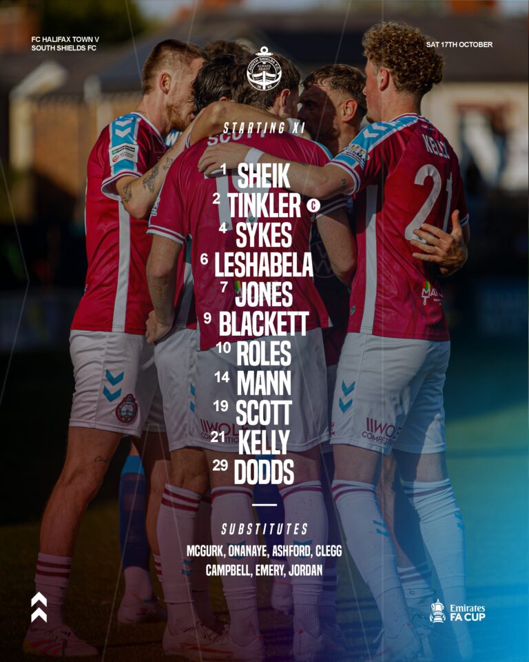 South Shields: Team News - FC Halifax Town
